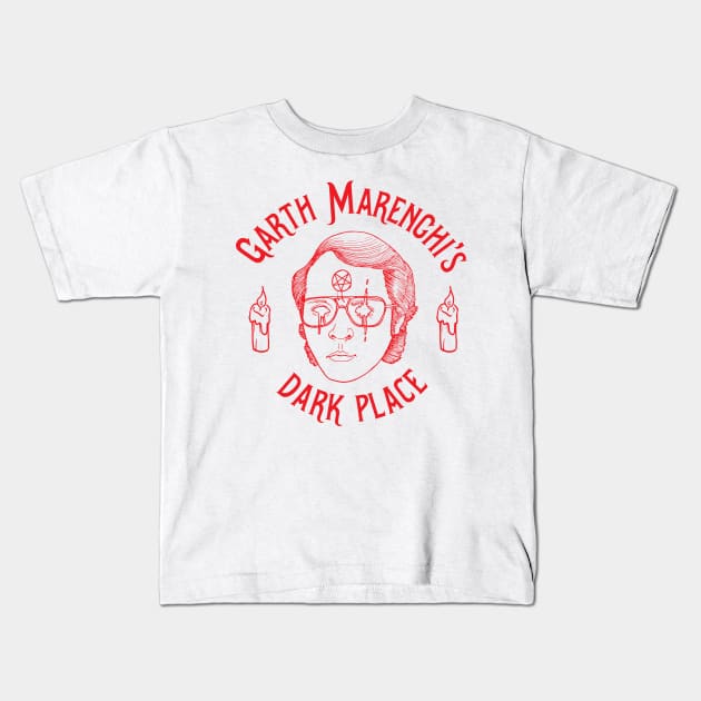 Garth Marenghi's Dark Place - Red Kids T-Shirt by fakebandshirts